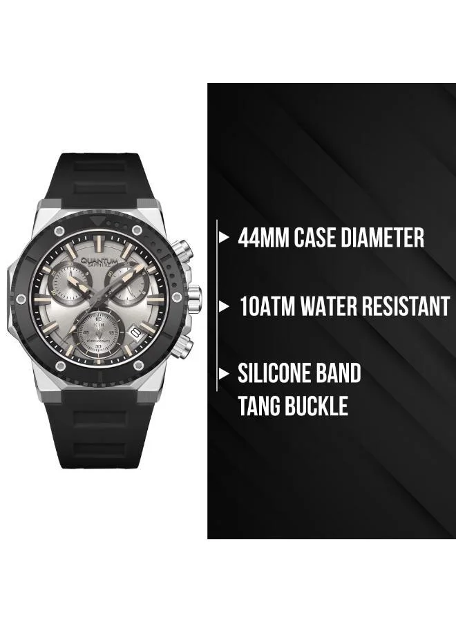 Quantum  Men's Silicone Analog Watch HNG1232.371 - 44 mm for Men | Best Price UAE